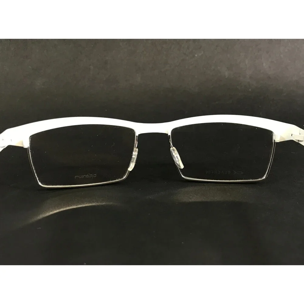 Blackfin Eyeglasses Frames BF674 STATEN COL.400 White Silver Rectangle 53-17-145